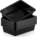 Qunclay 6 Pcs Flat Storage Tray Organizer Bin Letter Size Paper Trays by Qunclay