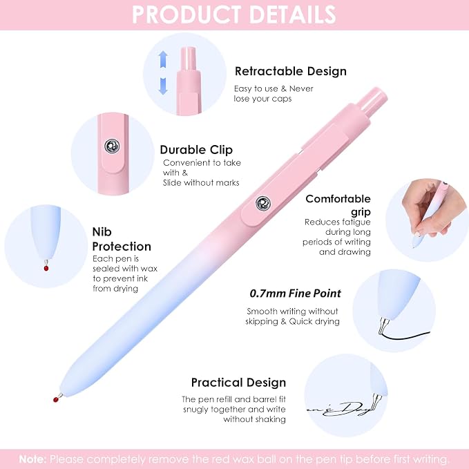 Donyang Gel Pens, Gradient Color Cute Pens - Image 2