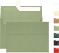 A7 Sage Green Envelopes 100 Pack, Goefun 5x7 Self Seal Printable Envelopes by Goefun