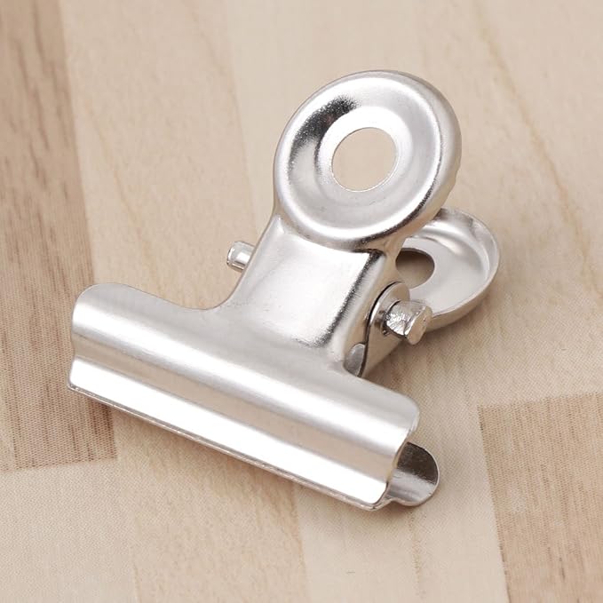 10 Pack 22mm Metal Binder Clips, Small Stainless Steel Bulldog Clamps - Image 6