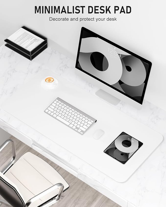 Desk Pad, 23.6" x 13.8" PU Leather Non-Slip Desk Mat Large Mouse Pad - Image 2