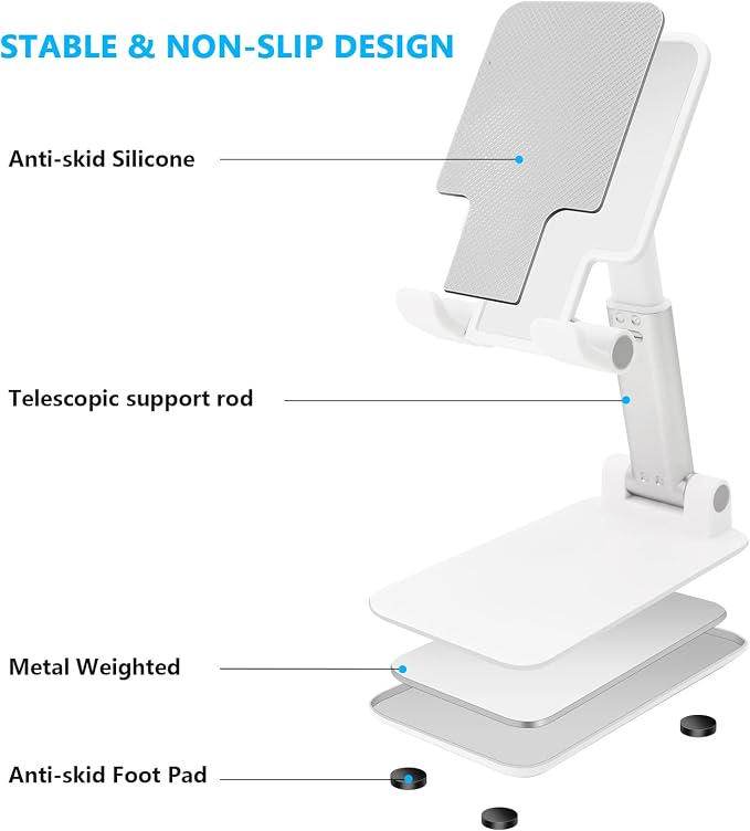 2 Pack Phone Stand for Desk, Angle & Height Adjustable Phone Holder | Fully - Image 7
