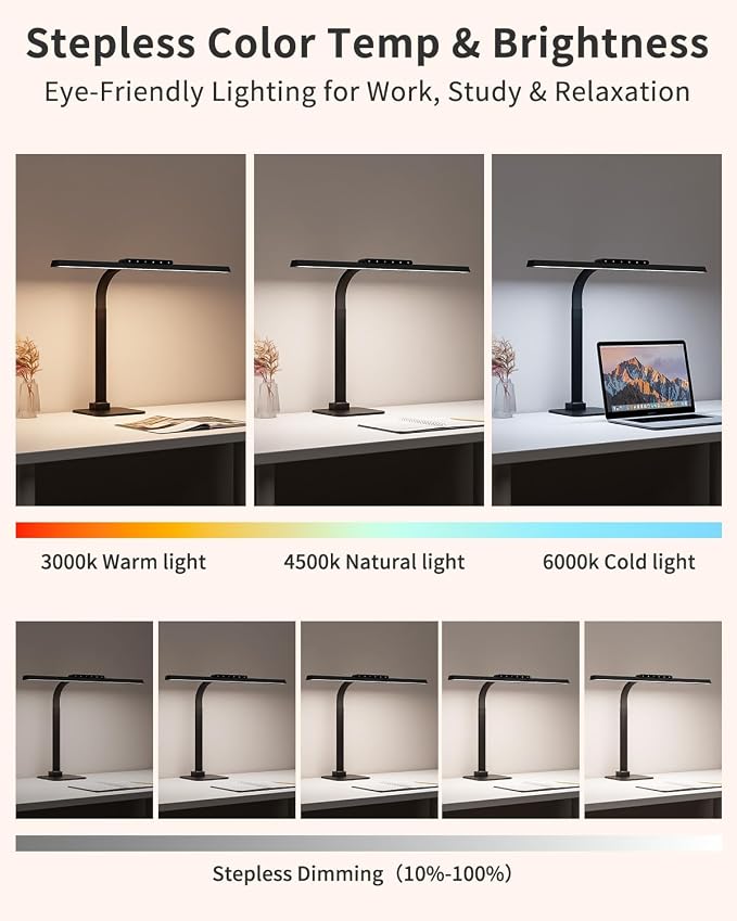 Architect Desk Lamp for Home Office, Bright Gooseneck Light - Image 8