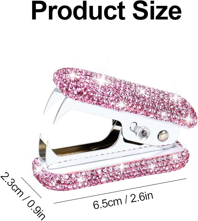 MultiBey Acrylic Staples Remover, Handmade Rhinestone Crystal Staple Removal - Image 9