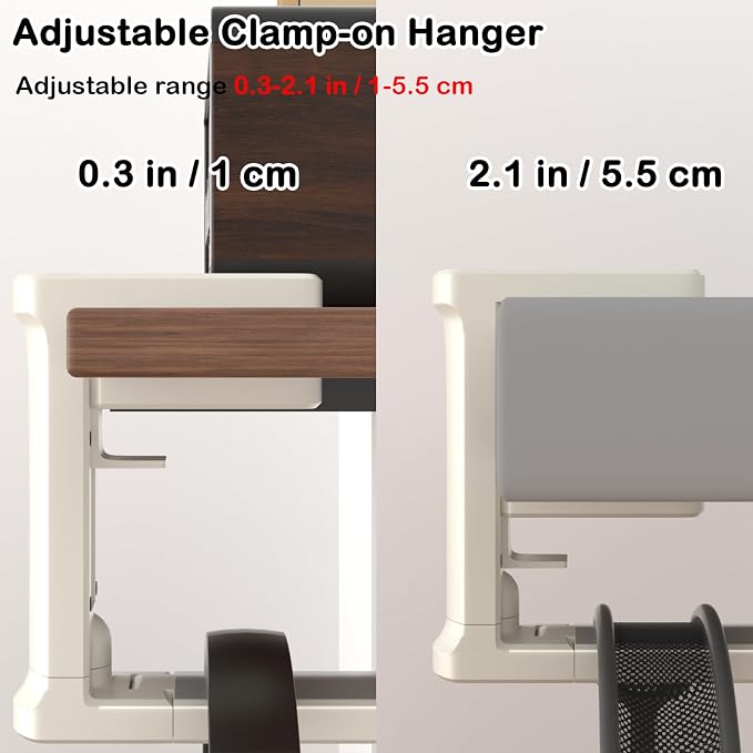 Headphone Hook - Adjustable Clamp-on Headphone Holder, Under Desk Gaming - Image 7
