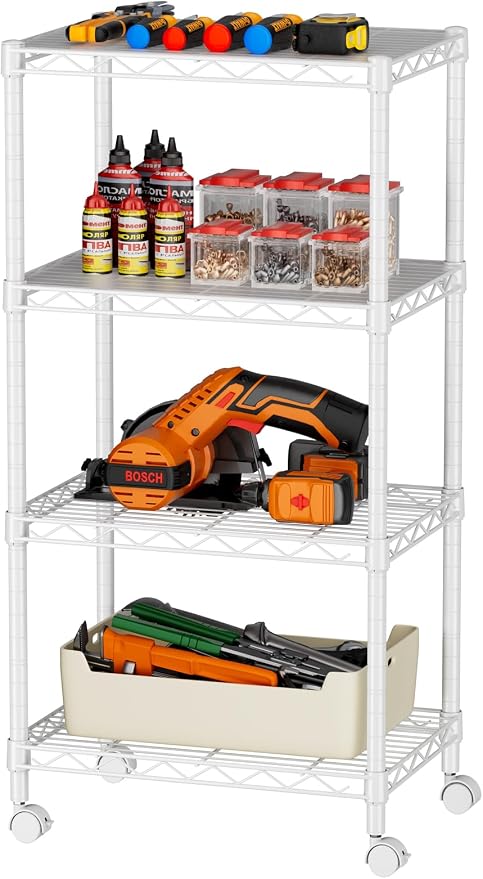 SINGAYE 4 Small Wire Shelves Kitchen Pantry Close Home Organizers and Storage by SINGAYE