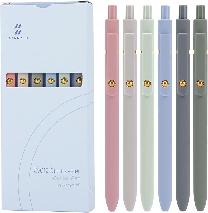 Ddaowanx Gel Pens, 0.5mm Fine Point Quick Dry Blue Ink Pens Retractable by Ddaowanx