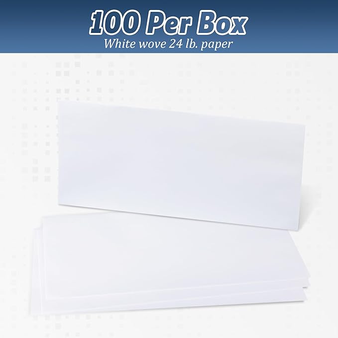 Yeplan 100PCS #10 Envelopes Letter Size Self Seal Business Envelopes No Window - Image 4