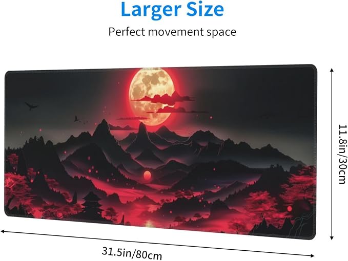 Extended Gaming Mouse Pad, Large Desk Mat XL Anime Mouse Pad Waterproof - Image 2