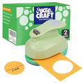 UCEC 2 inch Scallop Circle Punch, Circle Ware Punch, Craft Lever Puncher by UCEC