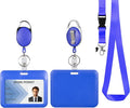 Blue Horizontal ID Badge Holder by happyhbt