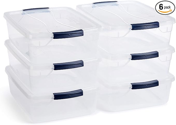 Rubbermaid Cleverstore 17 Qt Clear Storage Bins by Unknown