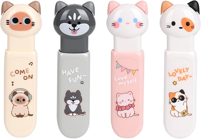 Cute Cat Correction Tape, 3-Count Pack of Correction Tape by Unknown
