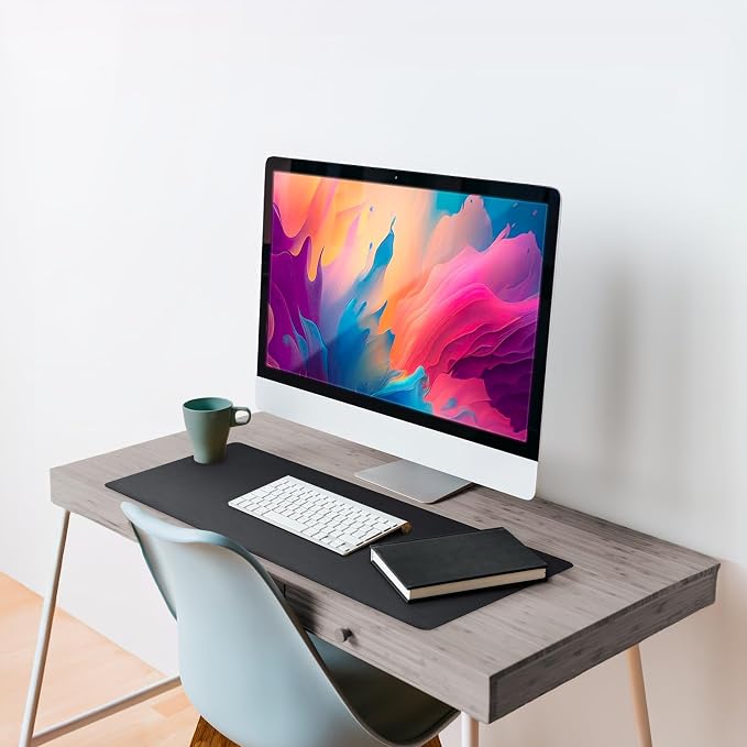 Vine Creations Leather Desk Mat Large 32" x 17", Desk Protector Mat, PU Leather - Image 4