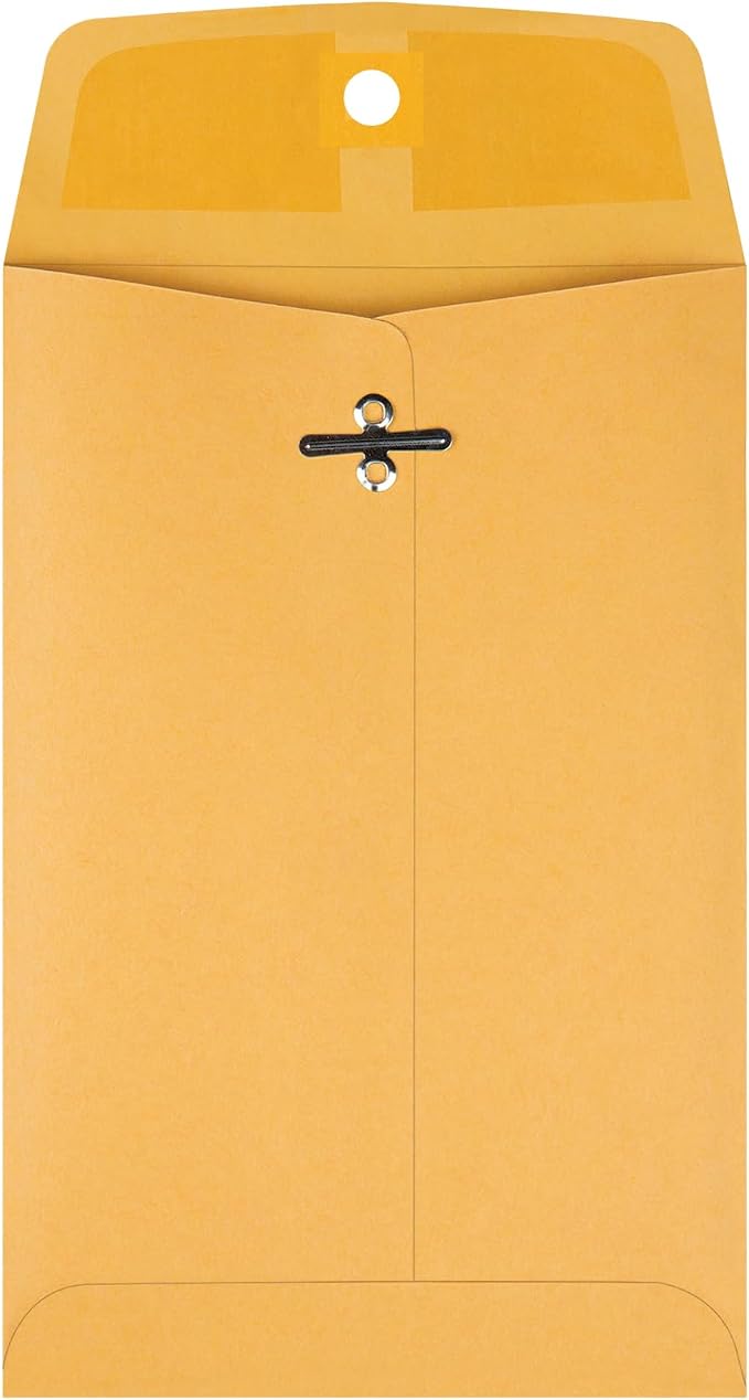 Quality Park 5 x 7-1/2 Clasp Envelopes, Clasp and Gummed Closures - Image 3