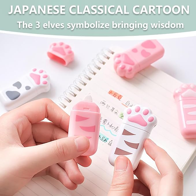 white Corrcetion Tape, 6 Pack Mini Japan Corrcetion Tape Pen, - Image 2