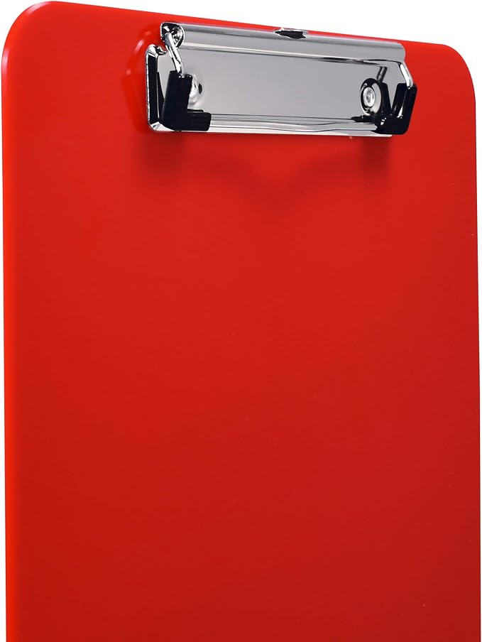 Better Office Products Red Plastic Clipboards, 12 Pack, 12.5 x 9 Inch, Low - Image 4