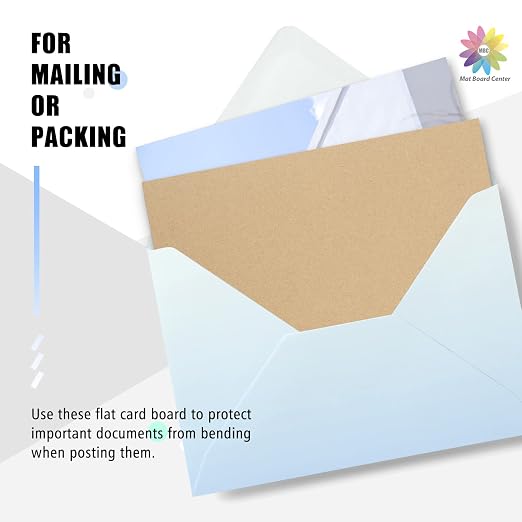 Mat Board Center, 50 Corrugated Cardboard Sheets 5x7 Inches Flat Card Board - Image 5