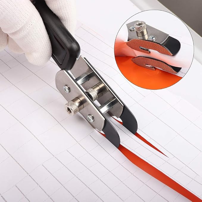 Gomake Vinyl Backing Cutter Dual Blades Two Cuts in One PTFE Coating Safety - Image 3