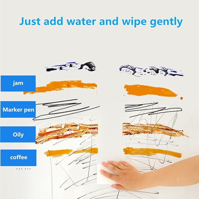 Magic Sponges Cleaning Eraser, 50 Pack Melamine Sponge Foam Pads, Wall Cleaner - Image 2