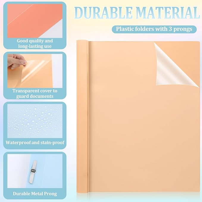 6 PCS Retro Plastic Report Covers - Image 3