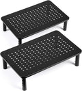 LOTEYIKE TV/Monitor Riser Desktop Stand, Flat Screen, Sturdy Metal Laptop by LOTEYIKE