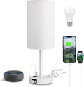 Fenmzee White Nightstand Bedroom Lamp by Fenmzeelighting
