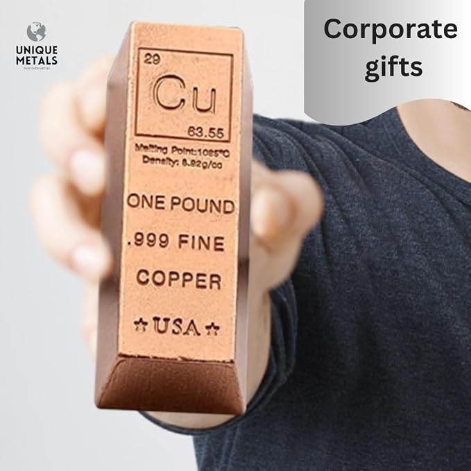 1 Pound Copper Bar Ingot Paperweight - Image 7