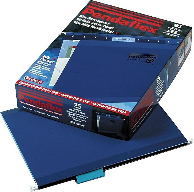Pendaflex Reinforced Hanging File Folders, Letter Size, 1/5 Cut - Image 10