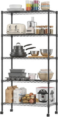 BestOffice | 5-Tier Wire Storage Shelves by BestOffice
