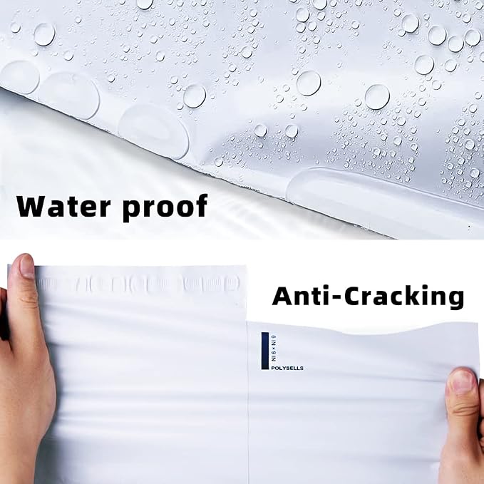 POLYSELLS 200 pcs 12x15.5 Inch White Poly Mailers Shipping Envelopes, Strong - Image 3