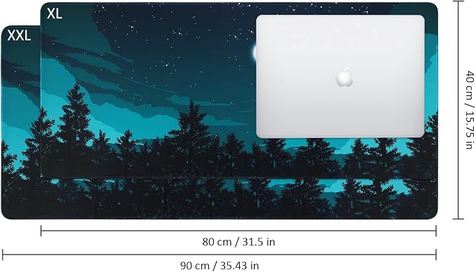 iCasso Extended Gaming Mouse Pad, Large 3mm Non-Slip Rubber Base Mousepad - Image 2