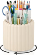 Anyoifax 360° Rotating Pen Holder 7 Slots Desk Organizer Removable Pencil Cup by Anyoifax