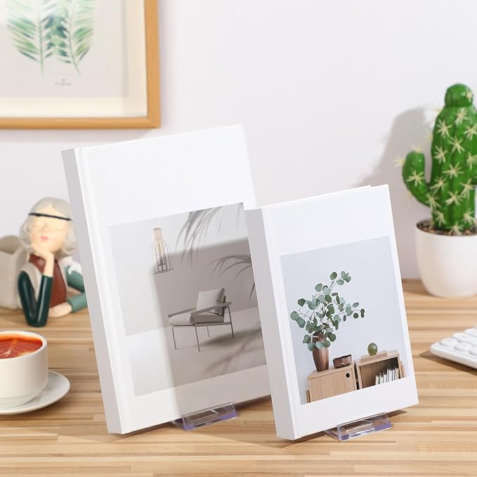 6 Pack Acrylic Book Stand for Display Adjustable Clear Display Holder Easel - Image 4