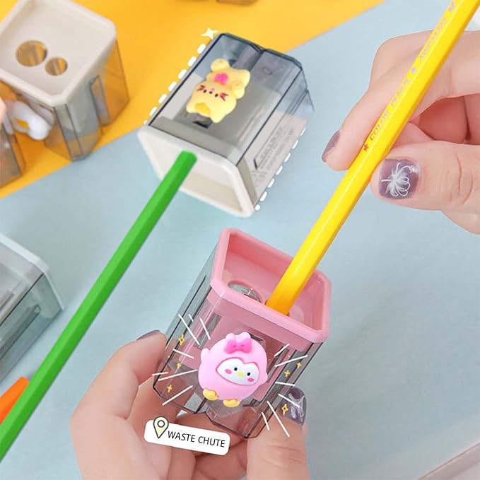 2PCS Pencil Sharpener, Lip Liner Sharpener, sharpened Pencil, Children's Pencil - Image 3