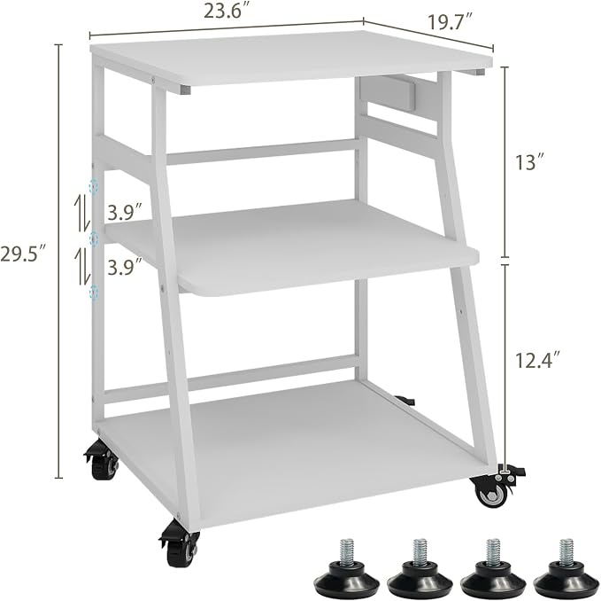 Natwind 3 Tier Large Printer Stand, - Image 3