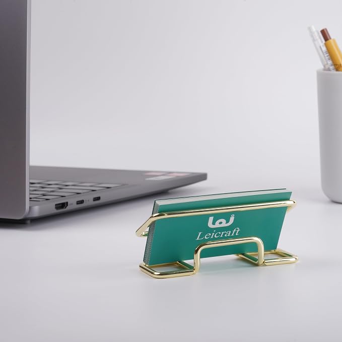 Business Card Holder for Desk, Cute Metal Card Organizers and Office Desk - Image 4