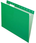 Pendaflex Recycled Hanging Folders, Letter Size, Bright Green, 1/5 Cut by TOPSProducts