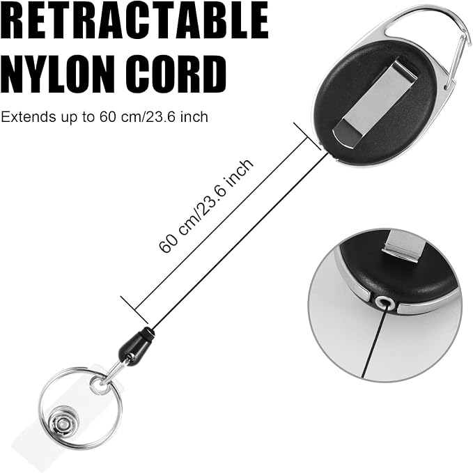 50 Pack Retractable Badge Holder - Image 3
