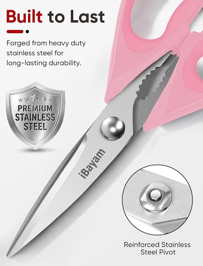 iBayam Kitchen Shears, Stainless Steel Scissors - Image 3