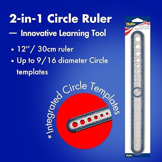 Helix USA Circle Ruler, Color May Vary - Image 2