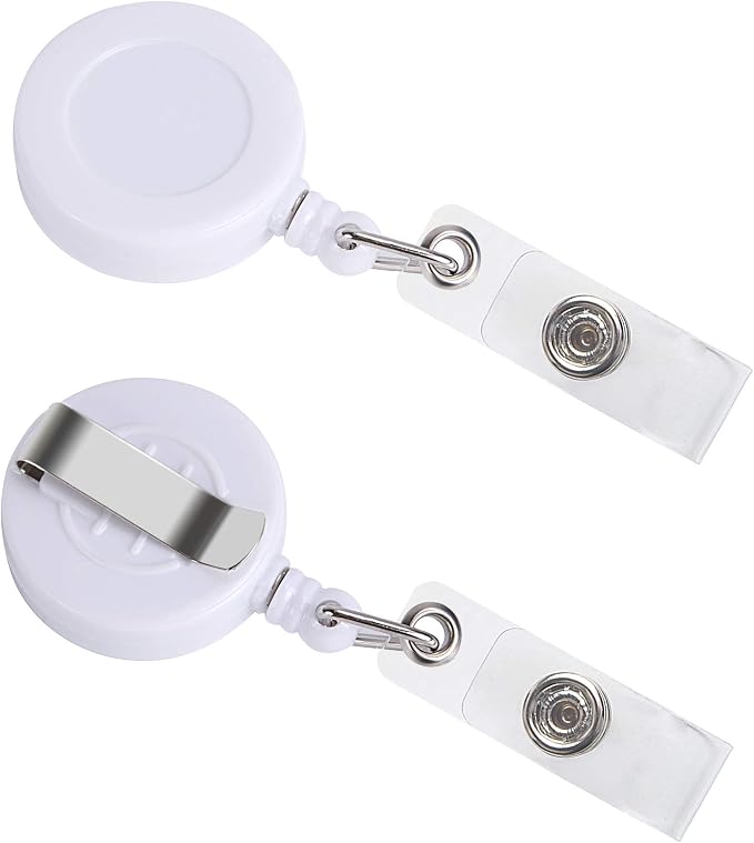JANYUN 50 Pcs Retractable Badge Reel Clips Holder - Image 3
