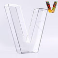 Ledido 10’’ Acrylic Letter Charcuterie Board Box, Reusable Fillable Serving Tray by Ledido