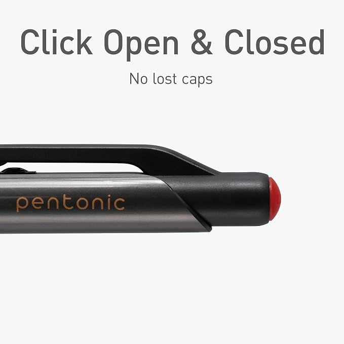 Pentonic G-RT Retractable Gel Pens, 0.7 mm Fine Point, Smooth Writing - Image 5
