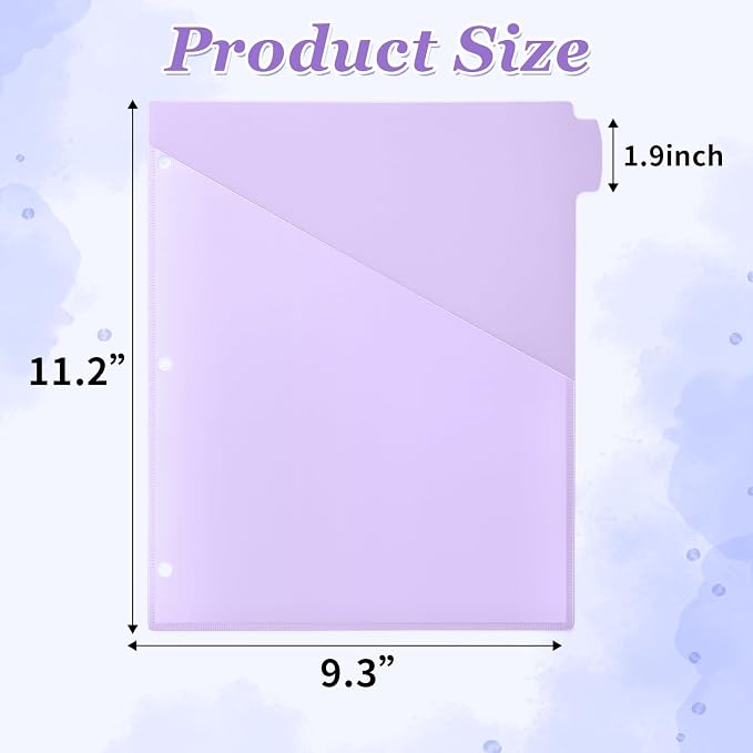 Epakh 12 Pcs Binder Dividers for 3 Rings Binders Index Dividers - Image 2