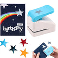 Star Hole Punch, 1.4 inch Star Paper Punch, 3D Embossing Lucky Stars Paper by CYFUNDESIGN
