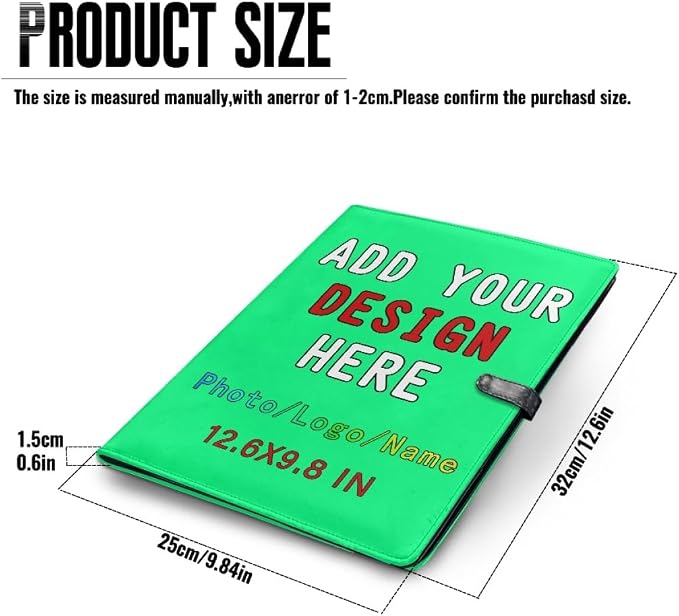 Personalized Padfolio with Logo, Custom Business Portfolio with A4/US Letter - Image 4