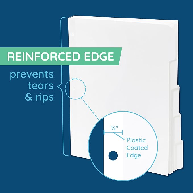 Blue Summit 3 Ring Binder Dividers - Image 4