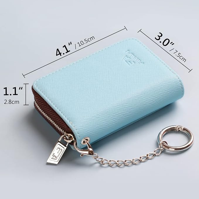 FurArt Zipper Wallet Women, RFID Blocking Credit Card Wallet, Business Card - Image 6