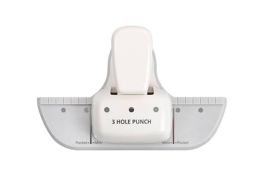 Bira Craft 3 Hole Punch, 4 Sheet Capacity, Mini/Pocket, Performance Guaranteed by BiraBira